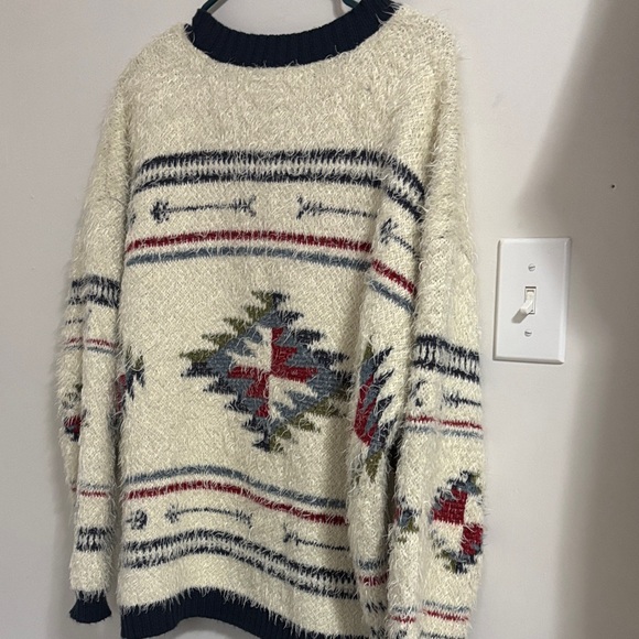 Wrangler Retro Aztec Cozy Sweater Boho - Picture 6 of 6